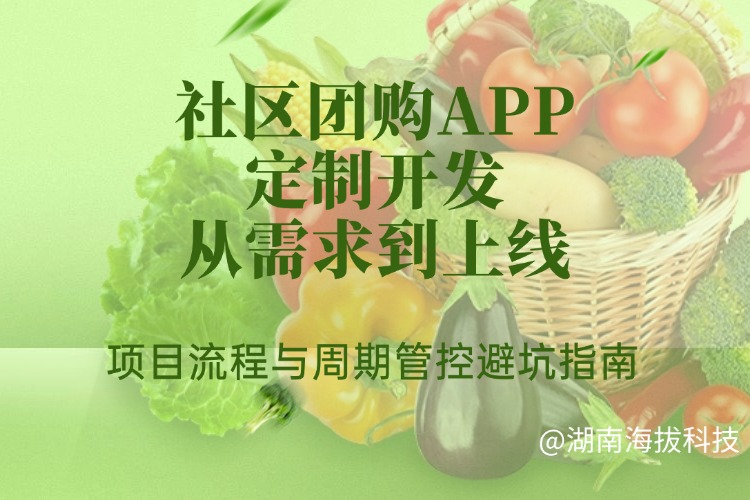 社区团购APP定制开发从需求到上线，项目流程与周期管控避坑指南